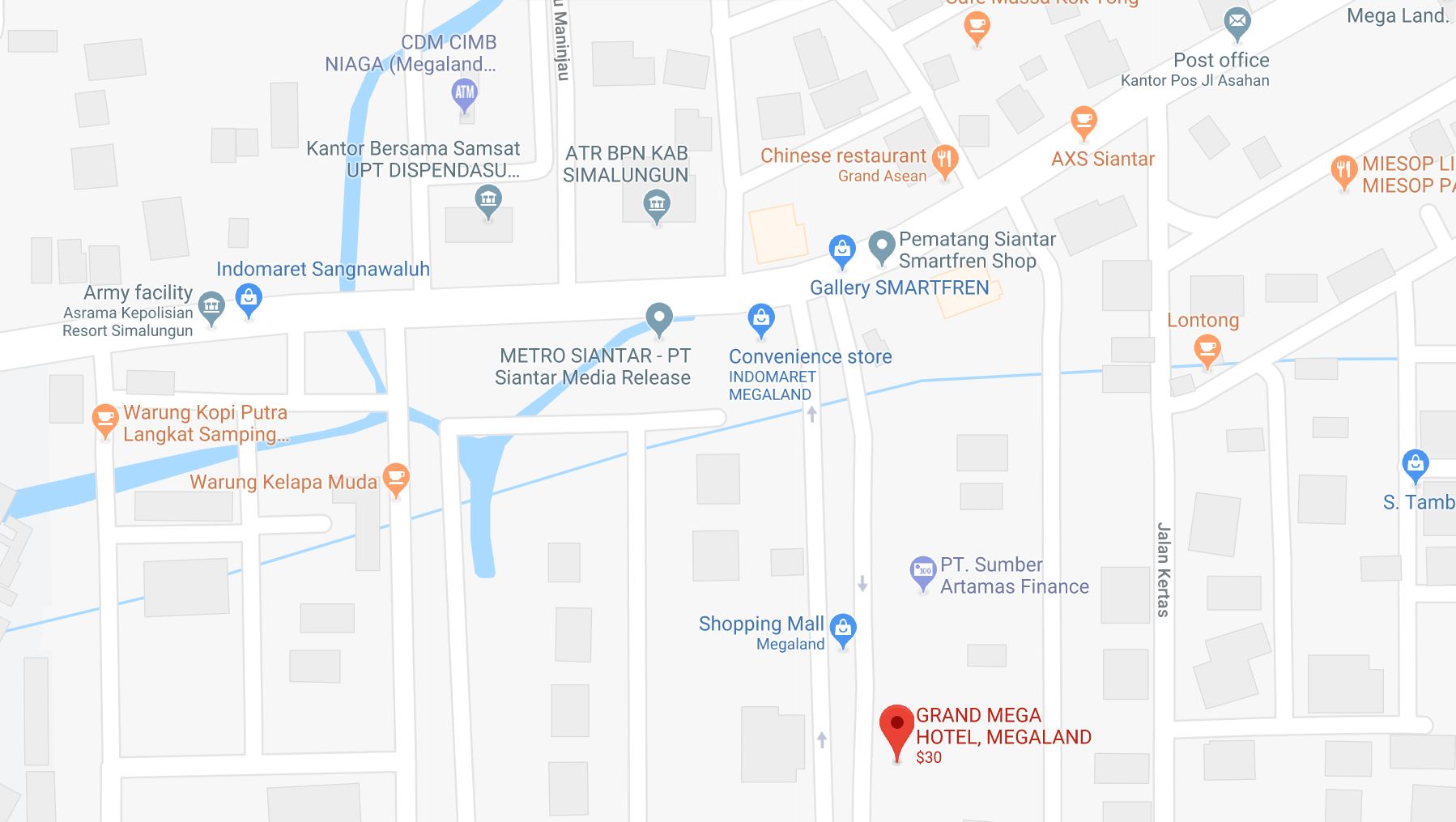 grandmegahotelpematangsiantarmap